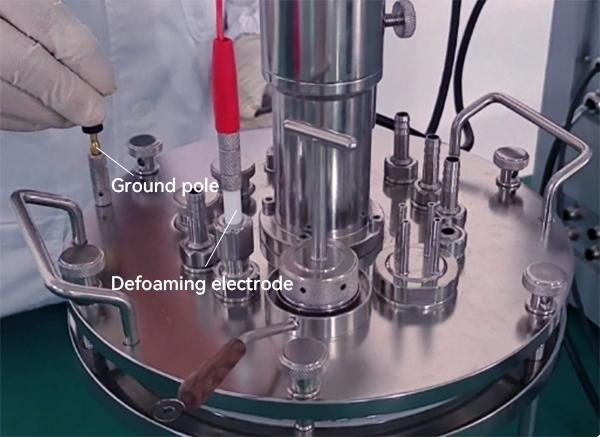Defoaming electrode