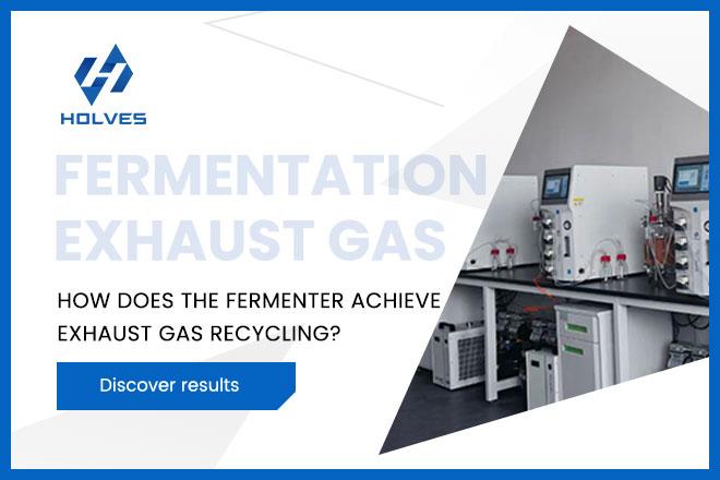 Fermenter exhaust gas recirculation
